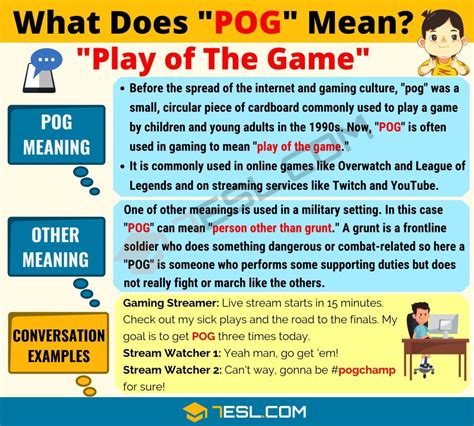 pog meaning in slang.